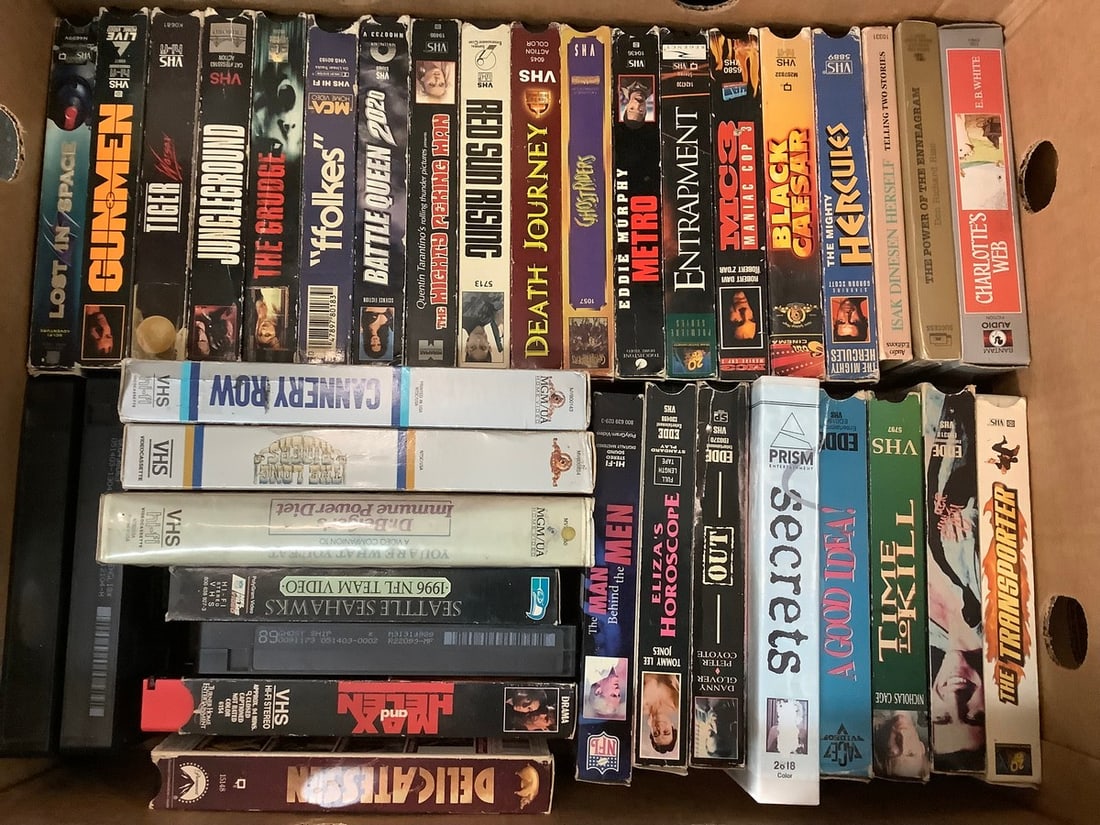 VHS tapes(Gunmen, Hercules, Time to Kill, Cannery Row, and more): VHS tapes(Gunmen, Hercules, Time to Kill, Cannery Row, and more)