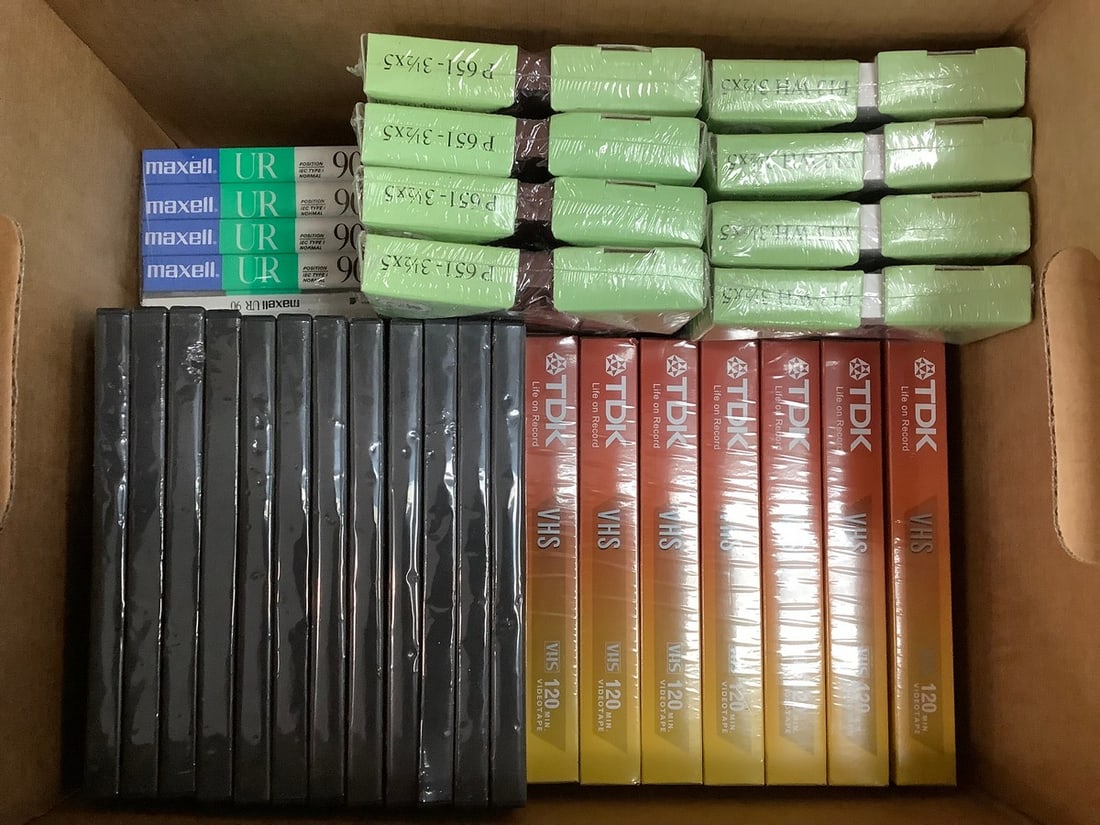 Blank VHS tapes, empty photo frames(3.5in.x5in.), and more (1 of 1)