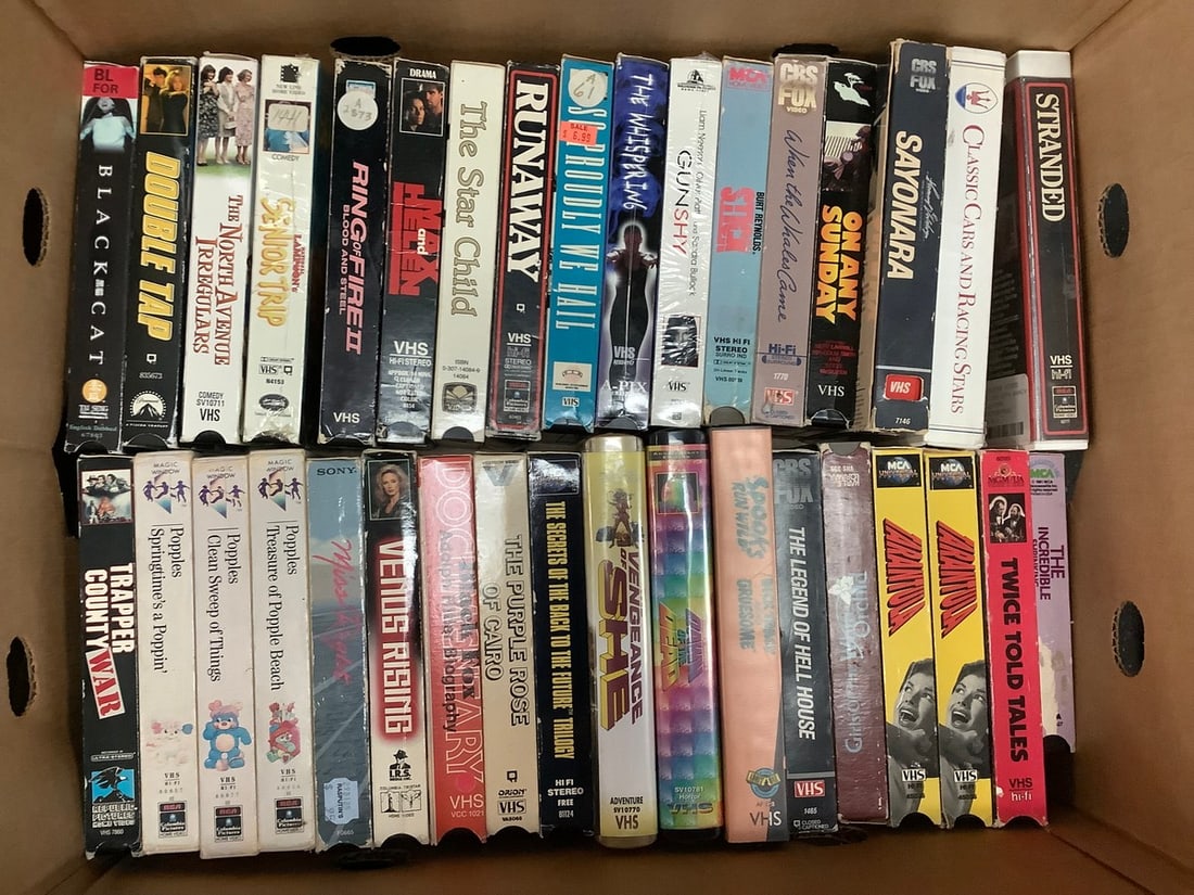 VHS tapes(On Any Sunday, Runaway, The Star Child, Venus Rising, and more): VHS tapes(On Any Sunday, Runaway, The Star Child, Venus Rising, and more)
