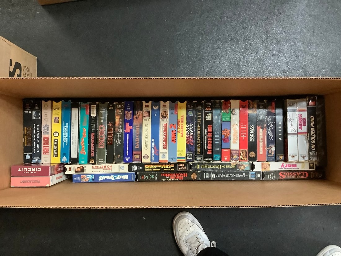 VHS tapes(Alien, Jaws 2, Horror Express, and more) (1 of 1)