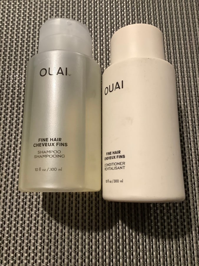 OUAI FINE HAIR CHEVEUX FINS shampoo and conditioner: OUAI FINE HAIR CHEVEUX FINS shampoo and conditioner