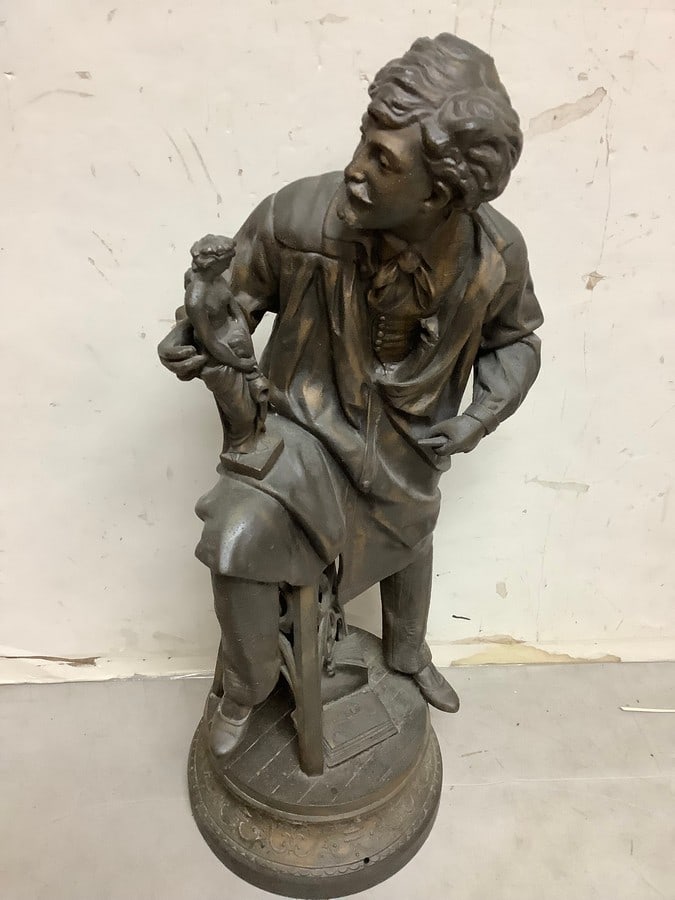 Arthur Waagen Metal Sculpture Art (23in Tall): Arthur Waagen Metal Sculpture Art (23in Tall)