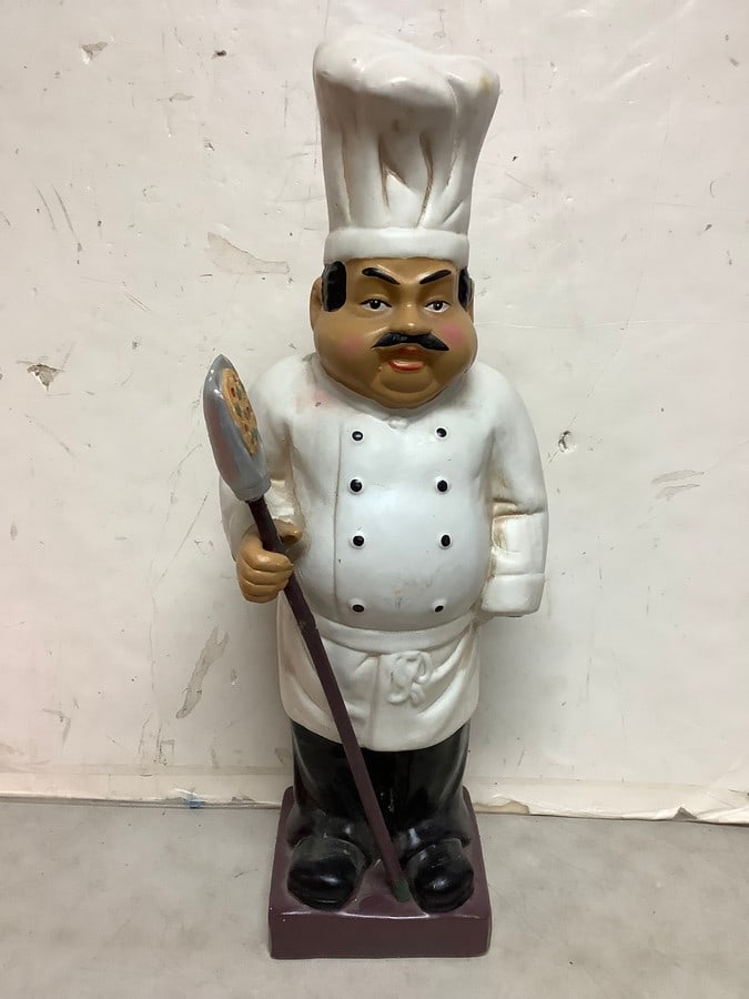 Chef statue(23in.tall-missing hand) (1 of 1)