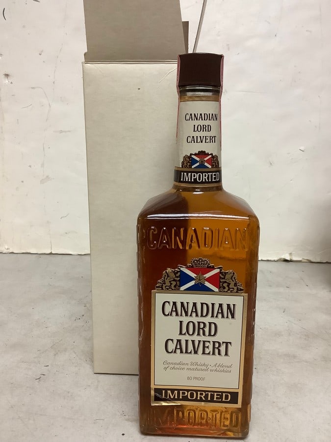 Imported Canadian Lord Calvert 80 proof 4/5 quart(sealed) (1 of 1)