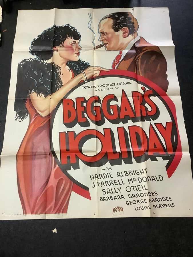Beggar's Holiday vintage movie poster(41in.x53.5in.): Beggar's Holiday vintage movie poster(41in.x53.5in.)