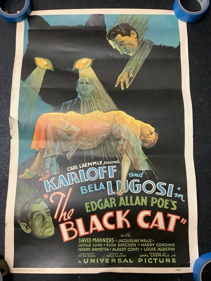 The Black Cat vintage movie poster(19.75in.x29in.) (1 of 1)