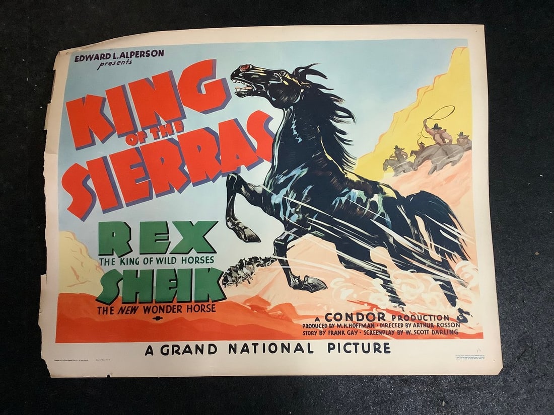King of the Sierras vintage original movie poster(22in.x28in.): King of the Sierras vintage original movie poster(22in.x28in.)