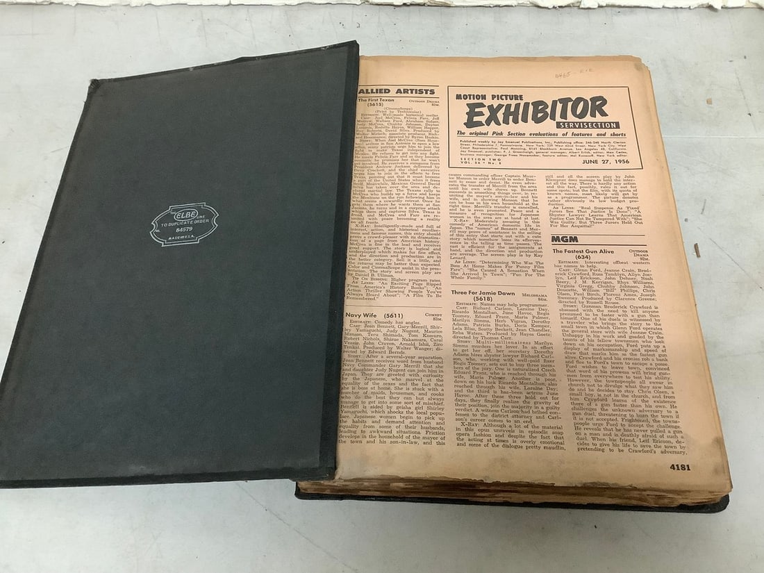 1956 Motion Picture Herald Product Digest book (1 of 1)