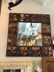 Mirror Tin 4' Square Rust mirror