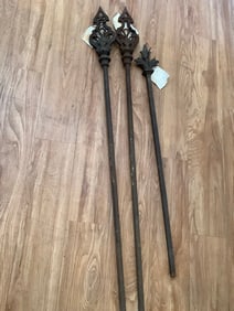 Early 1900 fence rail toppers(longest 54in.)