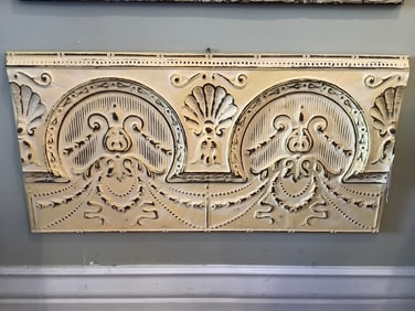 Old Tin Salvage Metal wall hanging decoration(50in.x27in.)