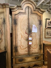Hand painted armoire(54x28in.x100in.)