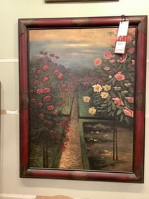 Garden View Painting Onboard(53in.x42in.)