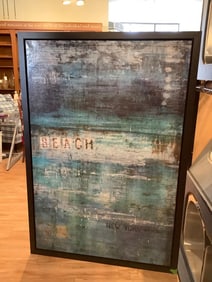 Oil on canvas NY Beach scene()