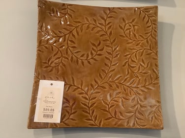 Burnt orange wall plaque(16.25in.x16.25in.)