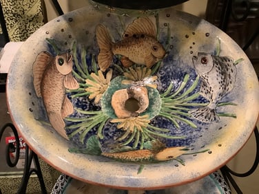 Handpainted fish sink(20in.)