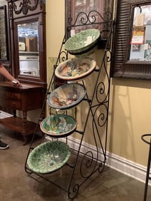 Metal rack-(contents on rack not included)