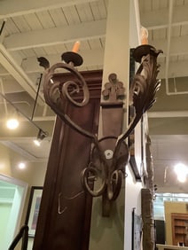 Metal wall sconce(25in.long)