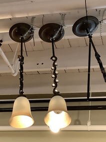 Hanging light fixture(31in.long)