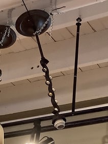 Hanging light fixture-no shade(26in.long)