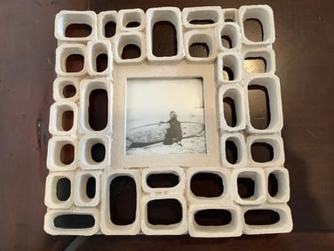 Framed black and white photograph(10.25in.x10.25in.)