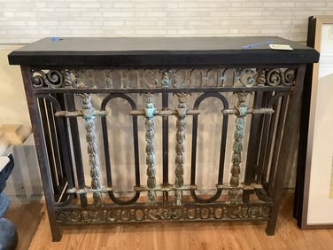 Bronze Slate Top table/mantle(46in.x16in.x37in.)