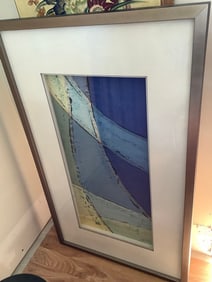 Framed abstract artwork(25in.x41.5in.)