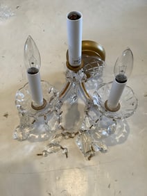 Wall hanging light fixture(11in.long-one bulb missing)