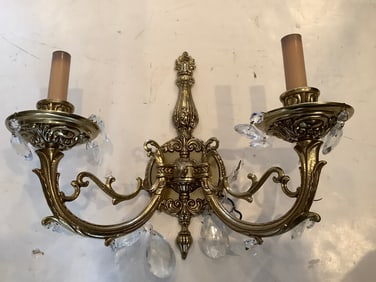 Brass wall hanging fixture(13in.long)