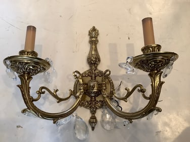 Brass wall hanging fixture(13in.long)