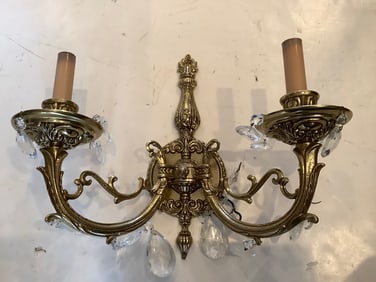 Brass wall hanging fixture(13in.long)