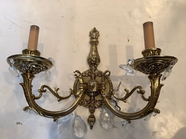 Brass wall hanging fixture(13in.long)