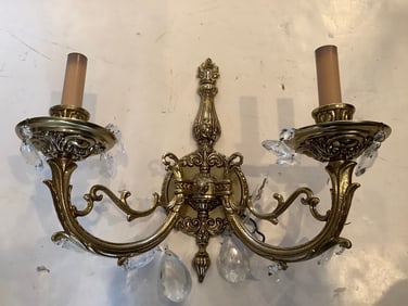 Brass wall hanging fixture(13in.long)