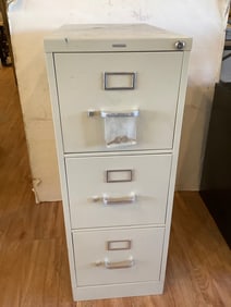 Hon metal 3 drawer file cabinet(15in.x26.5in.x40in.)
