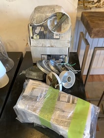 Hampton Bay outdoor wall lantern, light fixture pieces, and more