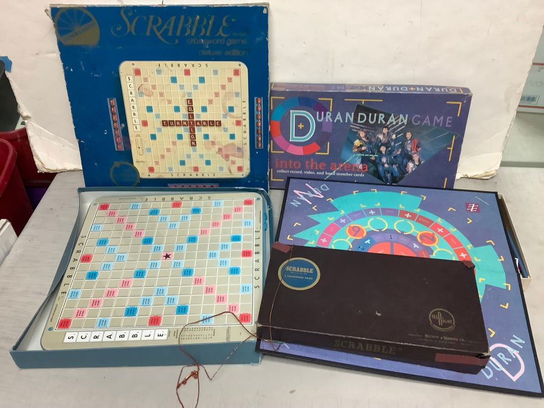Vintage Board Games (Scrabble and Duran Duran Game)
