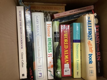 Various Books (Journey of the Sun, The World Almanac, and more)