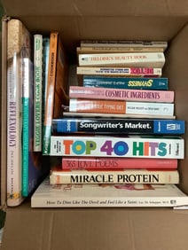 Various Books (Miracle Protein, Cosmetic Ingredients, 365 Love Poems, and more)