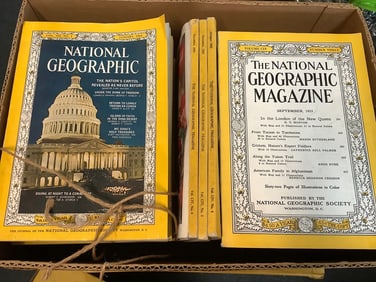 Various National Geographic Magazines (50s and 60s)