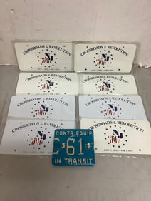 Crossroad of the Revolution License Plates and License Plate Ashtray