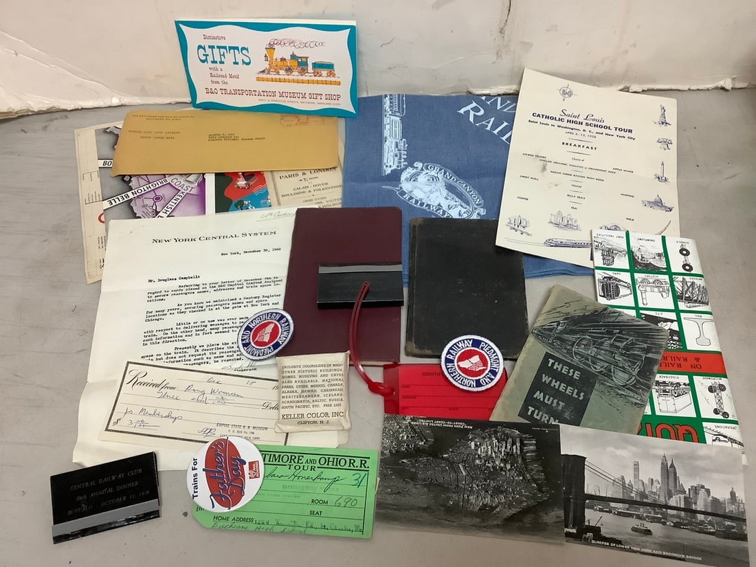 Vintage Lot of Railroad Ephemera Rule Books, Slides, and more (1 of 1)
