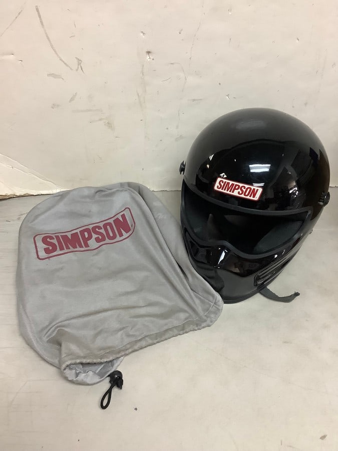 Simpson SA 2005 Racing Motorcycle Helmet with Bag (1 of 1)