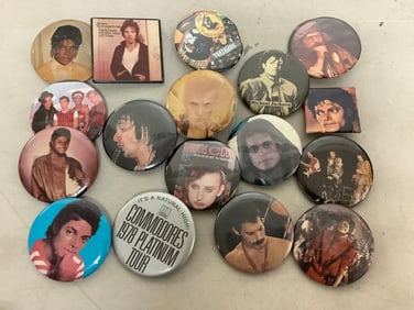 Vintage Rock Pins (Michael Jackson, Idol, Tull, and more)