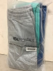 Real Essentials 3-Pack of Childrens Open Bottom Fleece Pants (size: medium) NEW