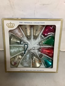 The Imperial Collection Vintage  Glass Christmas Tree Ornaments - 12 total