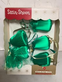 Vintage Satin Sheen Unbreakable Christmas Tree Ornaments