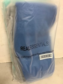 Real Essentials 3-Pack of Childrens Open Bottom Fleece Pants (size: medium) NEW