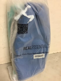 Real Essentials 3-Pack of Childrens Open Bottom Fleece Pants (size: medium) NEW