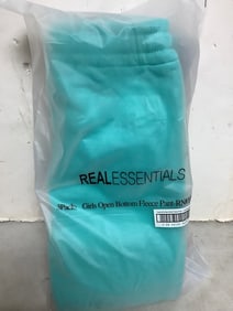 Real Essentials 3-Pack of Childrens Open Bottom Fleece Pants (size: medium) NEW