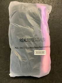 Real Essentials 3-Pack of Childrens Open Bottom Fleece Pants (size: medium) NEW
